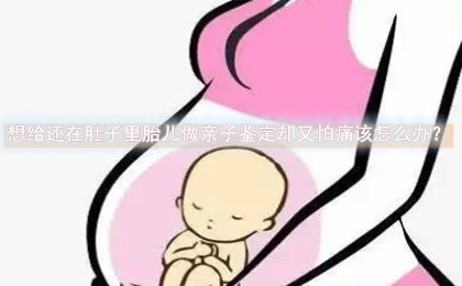 想给还在肚子里胎儿做亲子鉴定却又怕痛该怎么办？