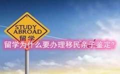 留学为什么要办理移民亲子鉴定？